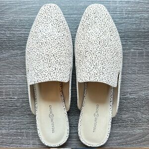 Women’s muted leopard mules- never worn!
